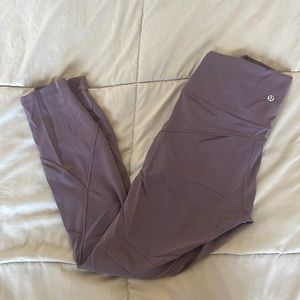 Muted Purple Lululemon Wonder Under Leggings